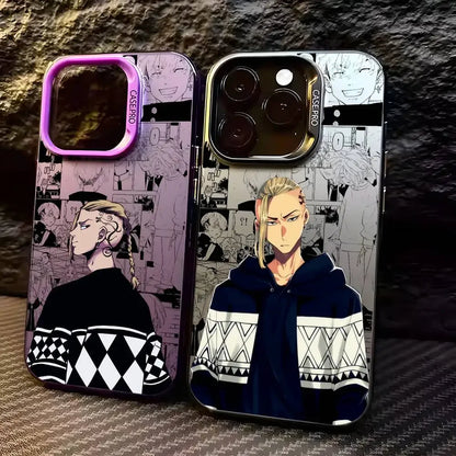 Anime Tokyo Revengers Draken Phone Case For iPhone 17 16 15 14 13 12 11 Pro Max Air multicolor Matte Laser Metallic Aurora Funda