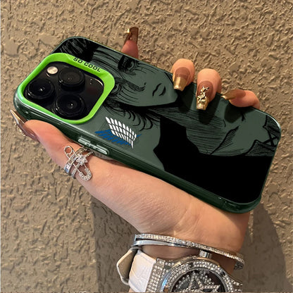 Eren Yeager Attack on Titan Phone Case For iPhone 17 16e 16 15 14 13 12 11 Pro Max X XR XSMAX 8 7 Air Plus Anti Fall Matte Cover