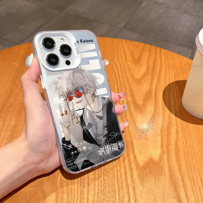 Comics Jujutsus Kaisens Satoru Gojo Phone Case For iPhone 16 15 14 13 12 11 Pro Max X XR XSMAX 8 7 Plus Candy Matte Back Cover