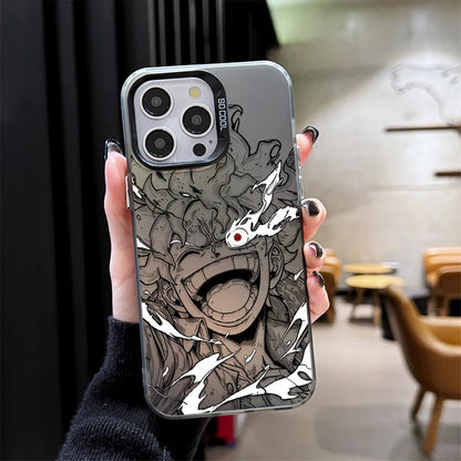 O-One P-Piece Hard Plating Case for Luffy Zoro IPhone 12 17 Air Pro Max 16 15 11 14 13 Pro Max XS X XR Plus 8 7 SE 2020 Cover