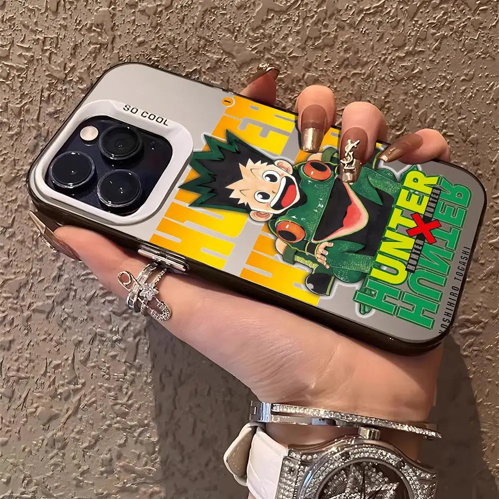 Games H-HUNTER HUNTER Phone Case For IPhone 17 16 15 14 13 12 11 Pro Max Air Matte Laser Aurora Shockproof Phone Case