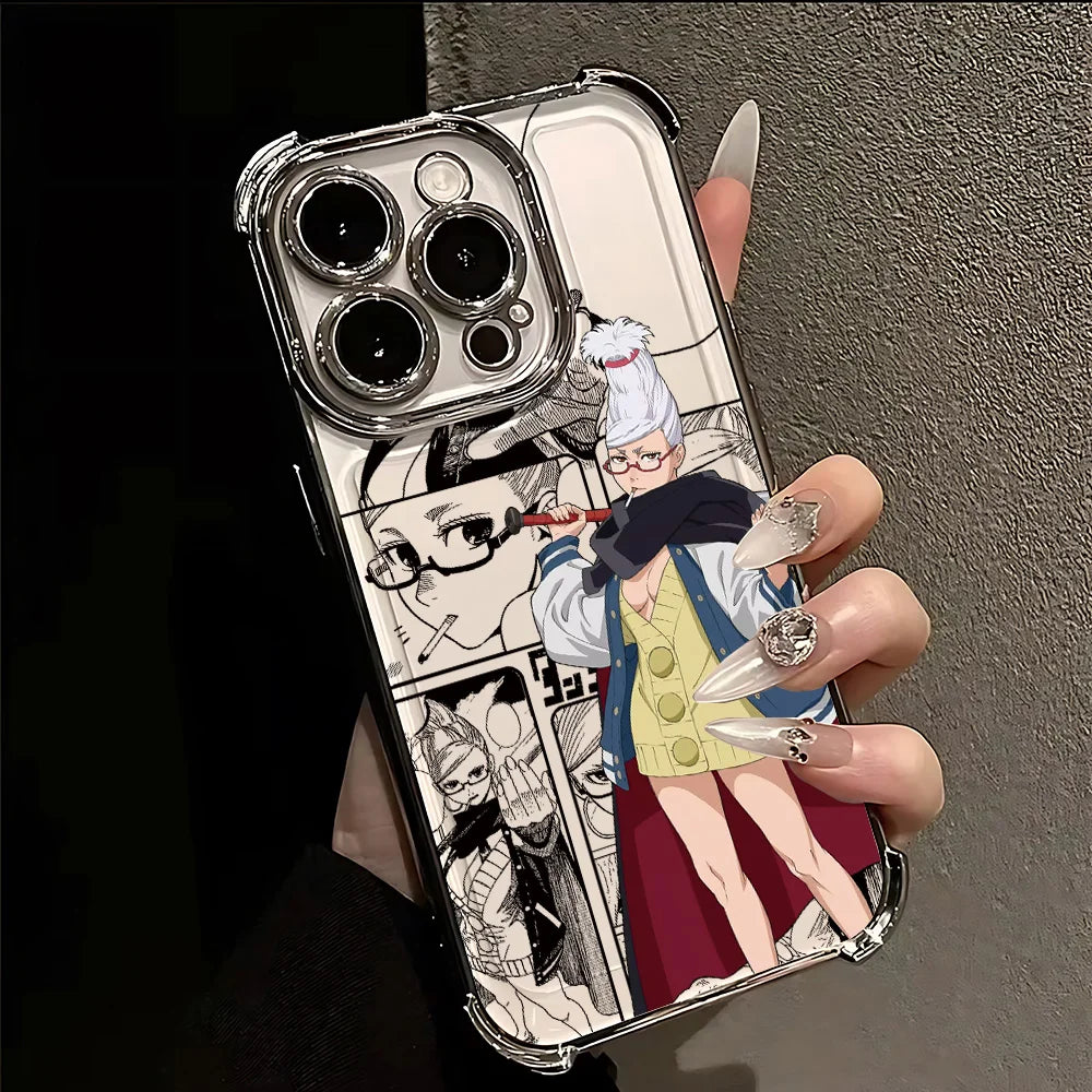 Hot Anime D-Dandadans Plating Phone Case For Samsung A37 A57 A07 A36 A16 A06 A35 A55 A25 A26 A05s A15 A54 A34 A24 A14 A05 4G 5G