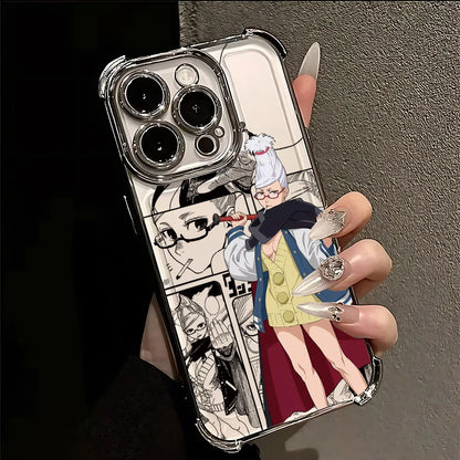 Hot Anime D-Dandadans Plating Phone Case For Samsung A37 A57 A07 A36 A16 A06 A35 A55 A25 A26 A05s A15 A54 A34 A24 A14 A05 4G 5G