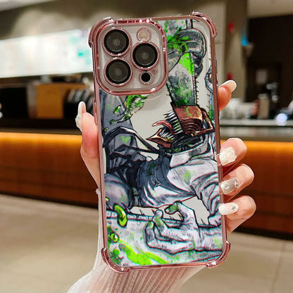 Chainsaws Mans Art Anime Case For Xiaomi 17T Pro 15T 14T 15 14 Poco F5 F7 F8 Ultra M7 M8 X5 X6 X7 X8 Pro Max 5G Shockproof Cover