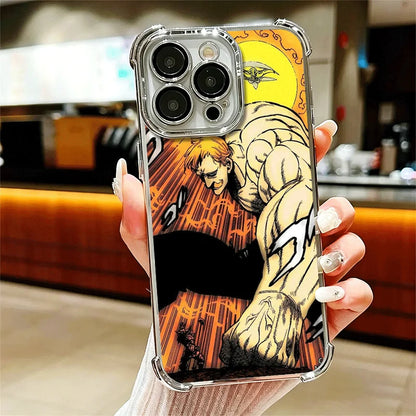 Seven D-Deadlys Sins Escanor Soft Phone Case For iPhone 15 16 17 Air 14 Pro Max 16E Plus 13 12 Mini Plating Anti-Fall Fundas