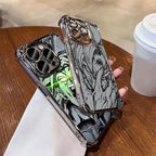 Dragon Ball anime sketch Plating Phone Case For iPhone 17 17e 16 15 14 13 12 11 Pro Max X XR 7 8 Mini Air Plus Anti-Fall Airabag