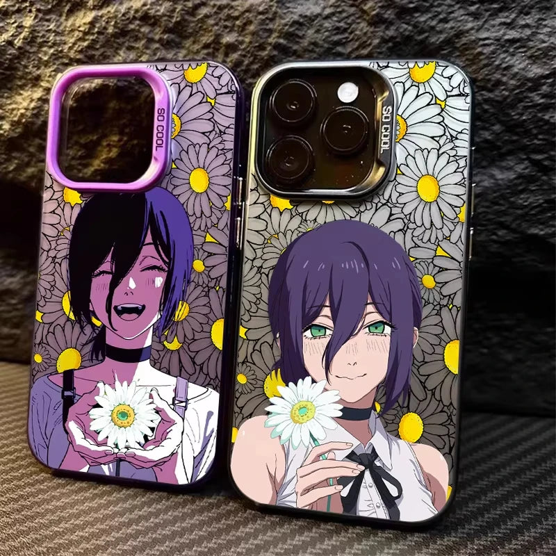 Chainsaws Man Cute Reze Daisy Phone Case for Samsung Galaxy A17 A07 A16 A06 A35 A55 A25 A05S A15 A56 A54 A36 4G 5G Matte Cover