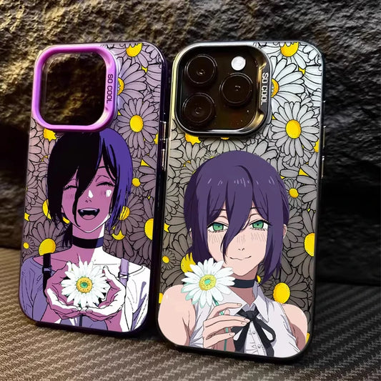 Chainsaws Man Cute Reze Daisy Phone Case for Samsung Galaxy A17 A07 A16 A06 A35 A55 A25 A05S A15 A56 A54 A36 4G 5G Matte Cover