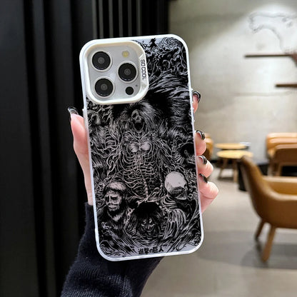 Attack on Titan Frosted Case for iPhone 17 Air 16 E 15 14 Plus 13 12 Mini 11 Pro Max Washable Acrylic Silicone Hard Edge Cover
