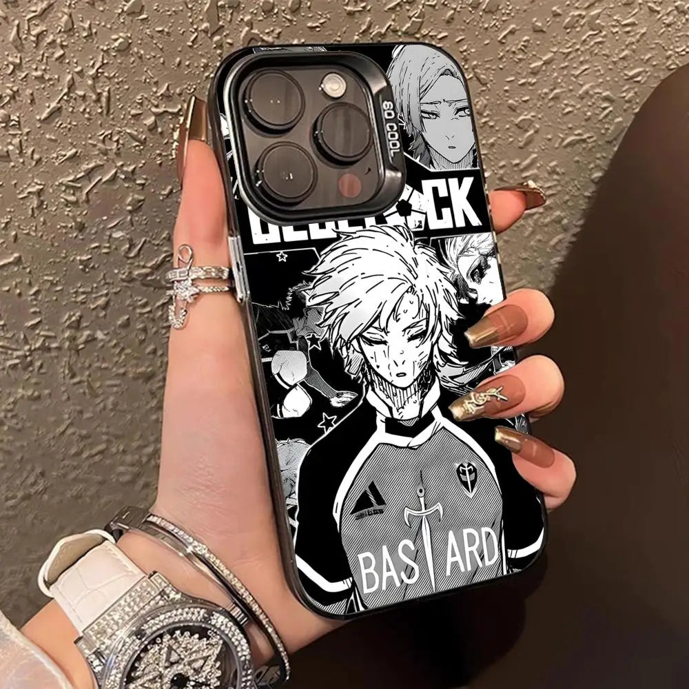 Blue Lock Michael Kaiser Phone Case for iPhone 16 15 14 13 12 11 X XR XS 8 7 Pro Max Plus Translucent Colour Printing Smartphone