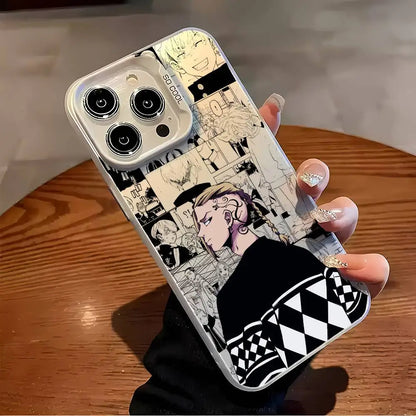 Anime Tokyo Revengers Draken Phone Case For iPhone 17 16 15 14 13 12 11 Pro Max Air multicolor Matte Laser Metallic Aurora Funda