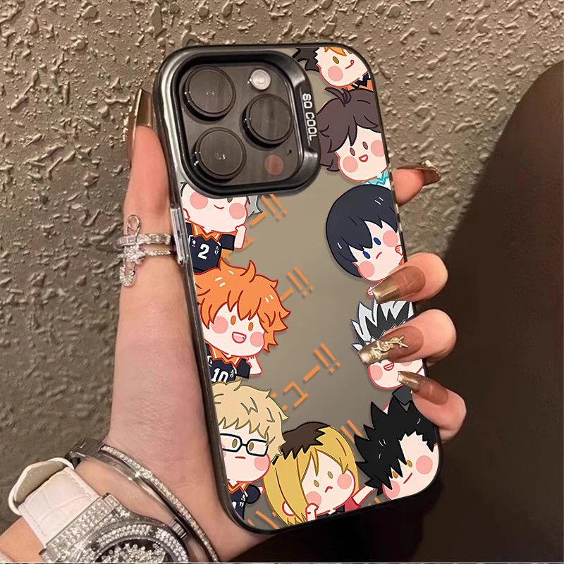Handsome Anime Haikyuu Hot Hard Case for iPhone 16E 11 12 16 15 14 13 Pro Max XS X XR Plus 8 7 SE 2020 Shockproof Matte Cover PC