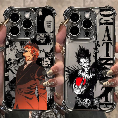 Anime DEATH NOTE Misa Amane Plating Phone Case For iPhone 17 16e 16 15 14 13 12 11 Pro Max X XR XSMax Mini Air Plus Anti-Fall