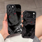NARUTOs Itachies Pains Phone Case for Apple iPhone 17 Air 16 16e 15 14 Plus 13 12 11 Pro Max Luxury Leather Texture Cover