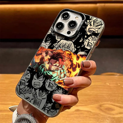Phone Case For Apple iPhone 17 Air 16E 15 14 Plus 13 12 11 Pro Max Mini Funda Cover Kimetsu No Yaiba Demon Slayer Anime