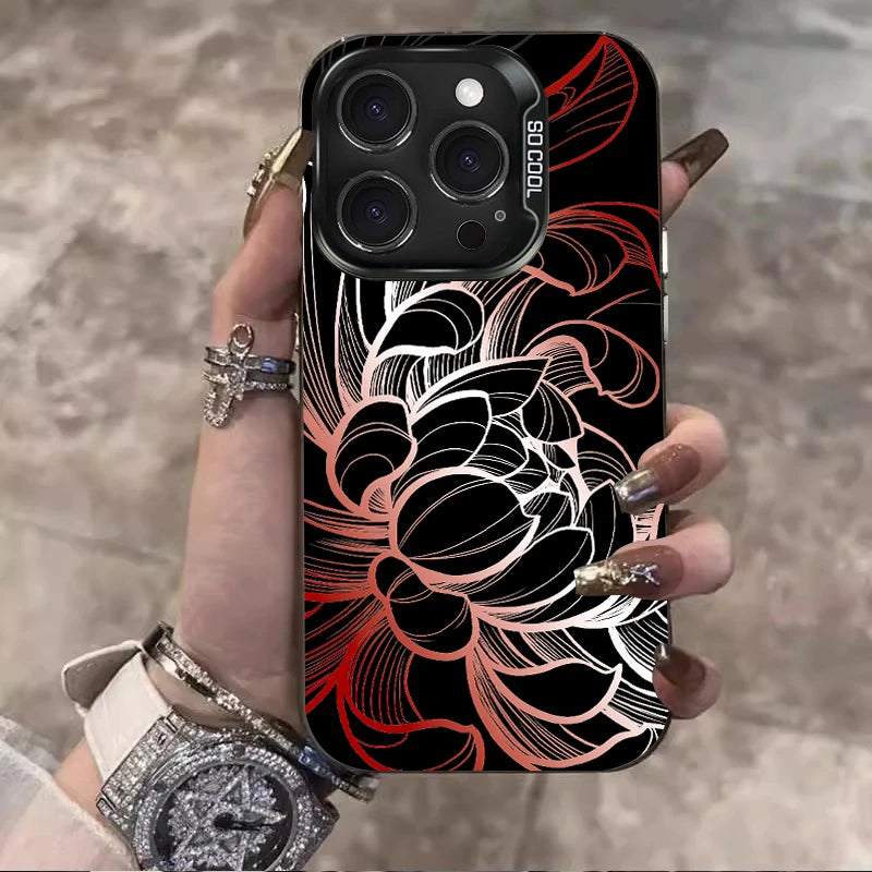 TOKYO GHOUL RED SPIDER LILY SNAKE BLOOD LOTUS Case for iPhone 12 17 Air Pro Max 16 15 11 14 13 Pro Max XS X XR Plus 8 7 SE 2020