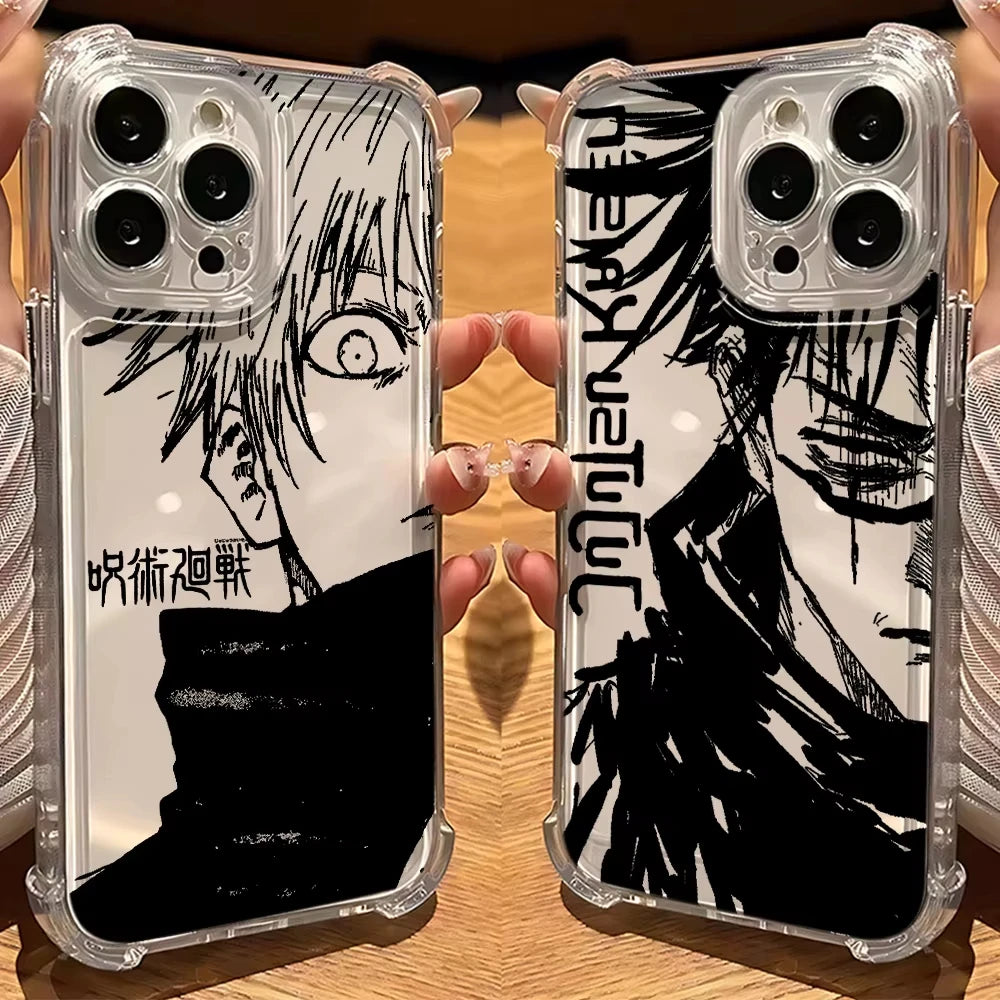 Anime Jujutsus Kaisens Gojo Phone Case For iPhone 17 Air 16 e 15 14 13 12 11 Pro Max Plus Mini SE 2020 2022 Shockproof Cover