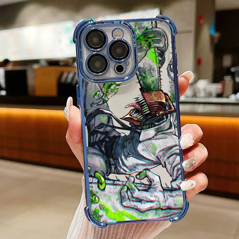 Chainsaws Mans Art Anime Case For Xiaomi 17T Pro 15T 14T 15 14 Poco F5 F7 F8 Ultra M7 M8 X5 X6 X7 X8 Pro Max 5G Shockproof Cover