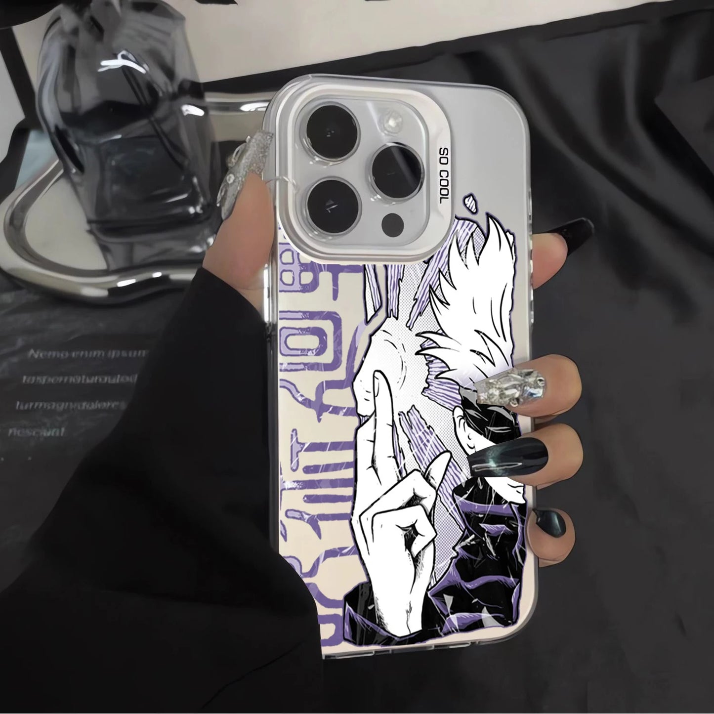 Anime Jujutsu Kaisen Phone Case For IPhone 16 15 14 13 12 11 Pro Max X XR XS 7 8 Plus Mini SE 2020 2022 Case Gojo