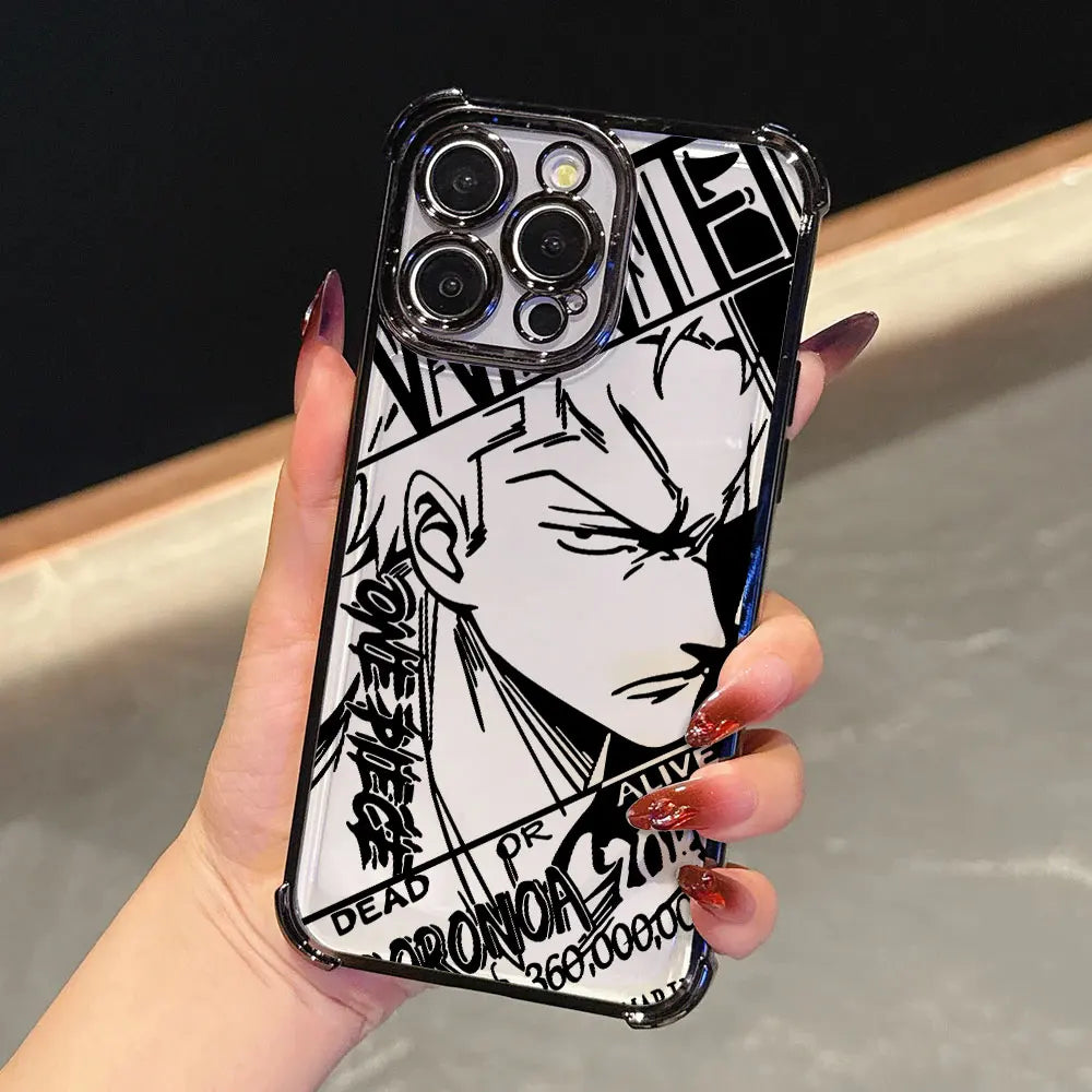 O-One Pieces Manga Funda For iPhone 17 Pro 16 15 14 13 12 11 Pro Max Case 17 Plus 17E 16E 17Air Silicone Protection Phone Cover