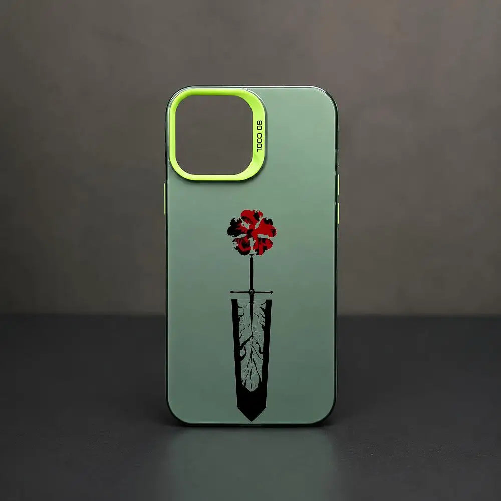 Black Clover logo Phone Case For iPhone 11/12/13/14/15/16/17 Pro Max Color Gradient TPU Case Shockproof Cover