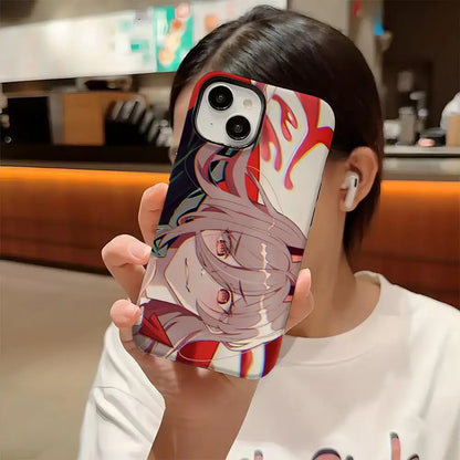 Power Chainsaw Man Anime Phone Case Hard PC For IPhone 16 Pro Max 16 15 14 Plus 13 12 11 Two-in-one Glossy HD Cover