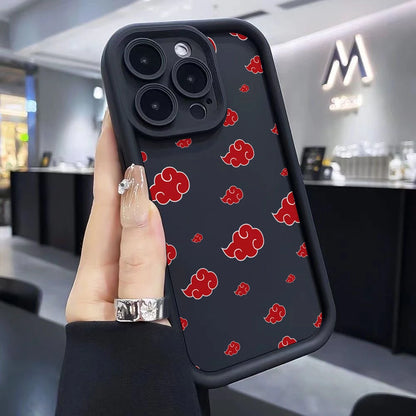 Akatsukies Cloud Totem N-NARUTOS Phone Case for iPhone 17e 17 16e 16 15 14 13 12 11 Air Pro Max Plus Soft TPU Back Cover