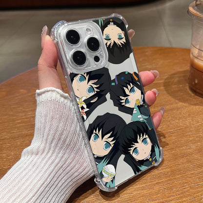 Cute D-Demons S-Slayers Phone Case for Apple iPhone 17 Air 16 15 14 Plus 13 12 11 Pro Max Anti-drop Soft Transparent Cover
