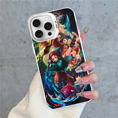 Demon Slayer Phone Case For IPhone 16 15 14 13 12 11 Pro Max X XR XSMAX 8 7 Plus Matte Shockproof Back Cover