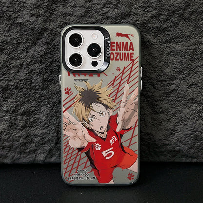 Haikyuu!! Kenma Kozume Phone Case for iPhone 17 Air 16 16e 15 14 Plus 13 12 11 Pro Max X Xs XR 8 Colorful Silver Hard Cover