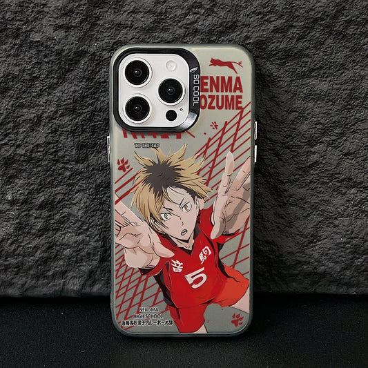 Haikyuu!! Kenma Kozume Phone Case for iPhone 17 Air 16 16e 15 14 Plus 13 12 11 Pro Max X Xs XR 8 Colorful Silver Hard Cover