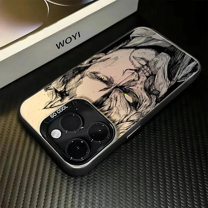 Luxury Attack On Titan Phone Case For iPhone 17 17e 16e 16 15 14 13 12 11 mini Pro Max X XR XSMAX 8 7 Air Plus Anti Fall Matte