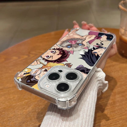 Cute D-Demons S-Slayers Phone Case for Apple iPhone 17 Air 16 15 14 Plus 13 12 11 Pro Max Anti-drop Soft Transparent Cover