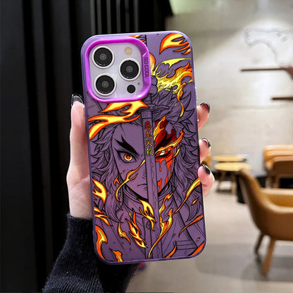 Anime AKAZA KYOJURO Demon Slayer Phone Case for iPhone 12 17 Air Pro Max 16 15 11 14 13 Pro Max XS X XR Plus 8 7 SE 2020 Cover