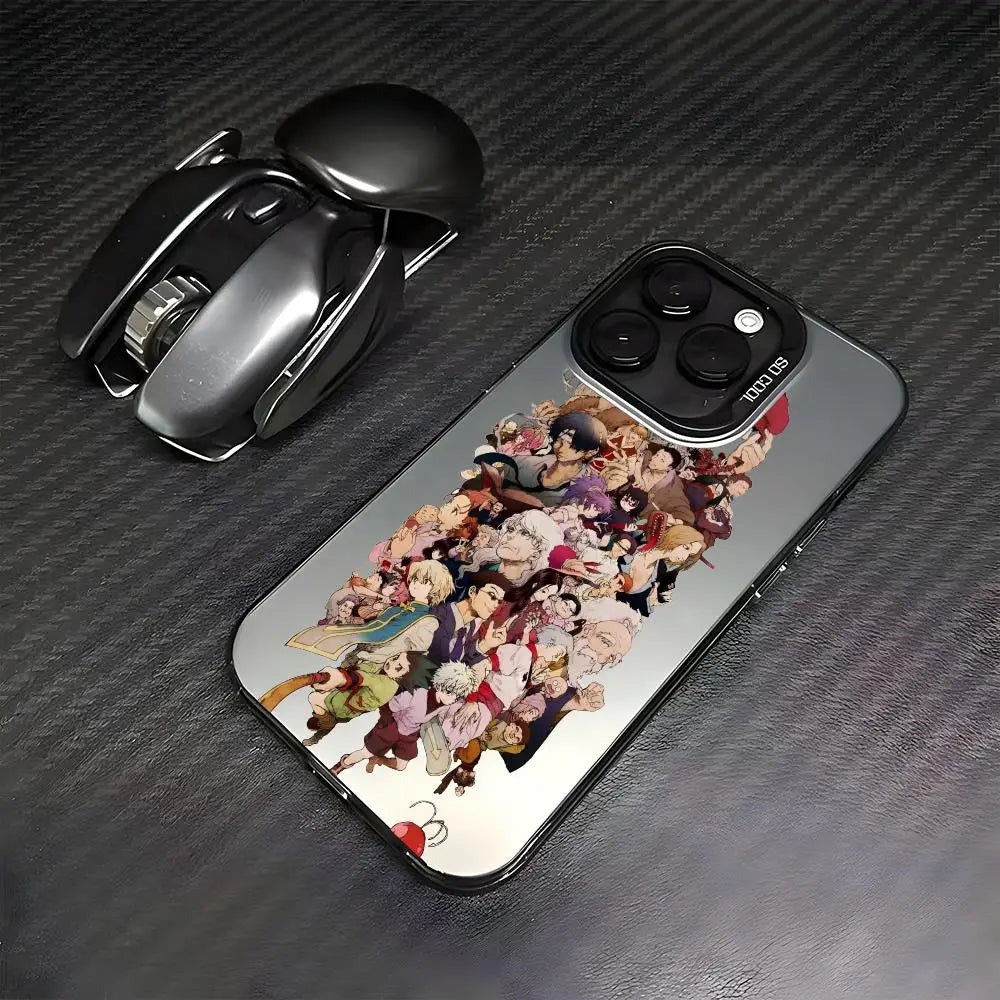HUNTER HUNTER Phone Case For lMDColor Silver Shell For lPhone 17 16 15 14 13 12 11 Pro Max Plus