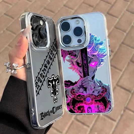Black Clover Anime Phone Case For Apple iPhone 17 AIR 16E 15 14 13 12 11 Pro Max Plus Transparent Soft Cover
