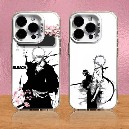 Anime B-Bleach Kurosaki Ichigo Phone Case For iPhone 16,15,14,13,12,11,Pro,XS,Max,Plus,Mini,SE White Candy Matte Shockproof Case