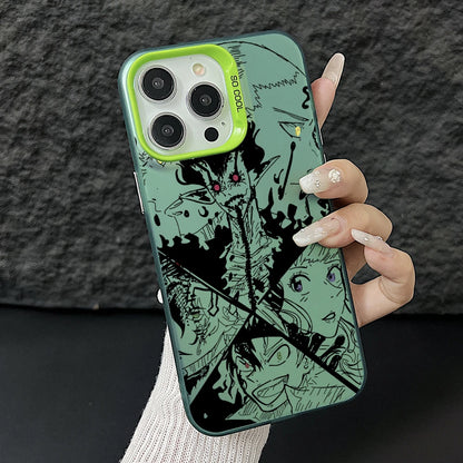 Black Clovers Astas Phone Case for Samsung Galaxy S26 S25 Edge S24 S23 S22 S21 FE S20 Ultra Plus 5G Colorful Silver Hard Cover