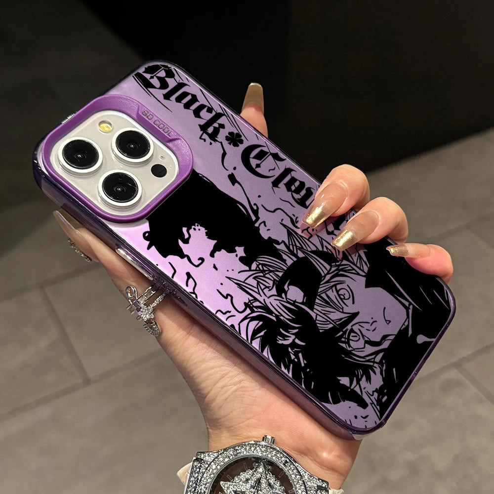 Black Clover Astas Phone Case for Xiaomi Redmi 14C 13C 12C 10 Note 15 14 13 12 Pro Plus 4G 5G Silver Hard Cover