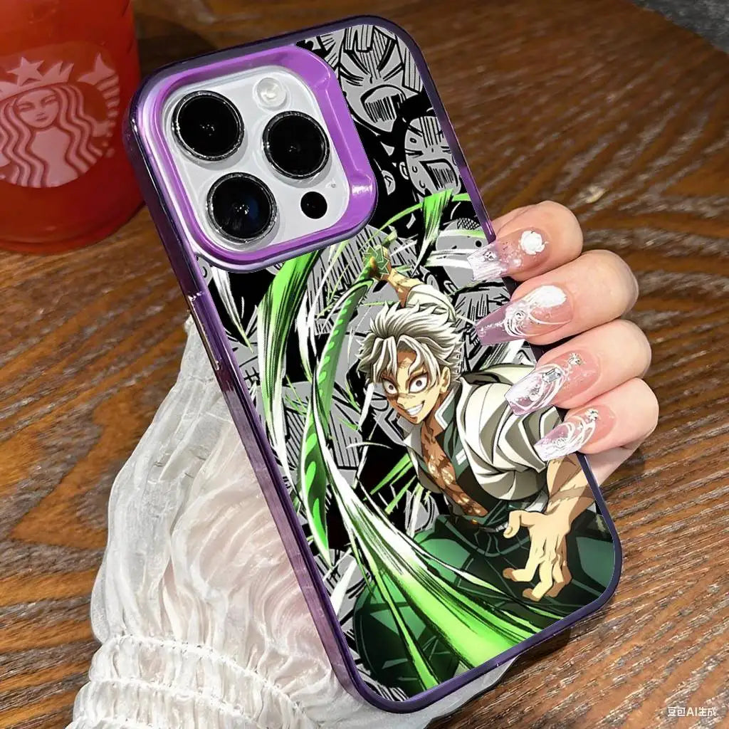 K-Kimetsus No Y-Yaibas Phone Case For IPhone 17 16 15 14 13 12 Mini 11 8 7 Pro Max Plus Colorful Phone Case