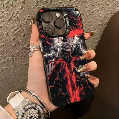 Black Clover A-Asta Cool  Phone Case For iPhone 17,16,15,14,13,12,11 Plus,Pro Max,XS,Colorful Silver Black Cover