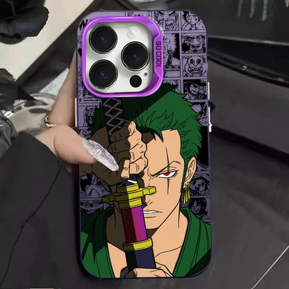 O-One Piece Luffy Zoro Hard Phone Case for IPhone 17 16 15 14 13 12 11 Pro Max Plus 17 Air 16E X XR XS Max Shockproof Back Cover