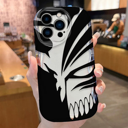Anime Bleach Wave Case for iPhone 16 15 14 Pro Max 13 12 Mini 11 XS X XR 8 7 Plus SE 2022 2020 Soft Shockproof Back Cover Funda