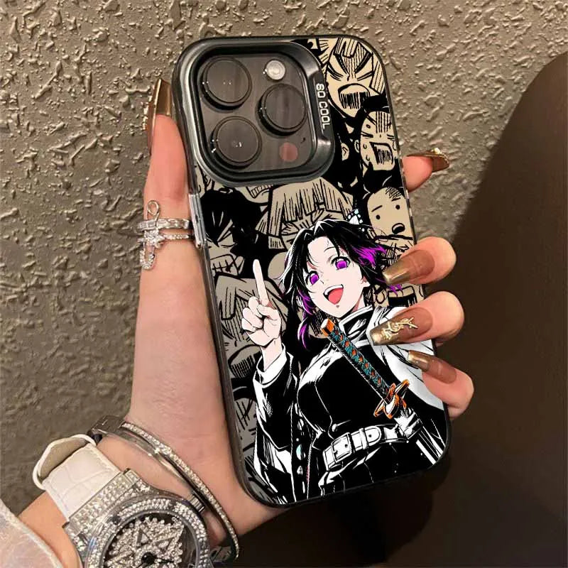 Demon Slayer Anime Cute Cover For Apple iPhone 17 Air 16E 16 15 14 13 12 mini Pro Max Plus Colorful Phone Case
