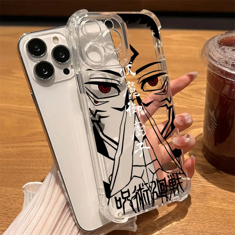 Jujutsus Kaisens Gojo Satoru Clear Case For iPhone 17 16 15 14 13 12 11 Pro Max 16e 17e Air 13 Mini 15 Plus XS X 7 8 Phone Cover