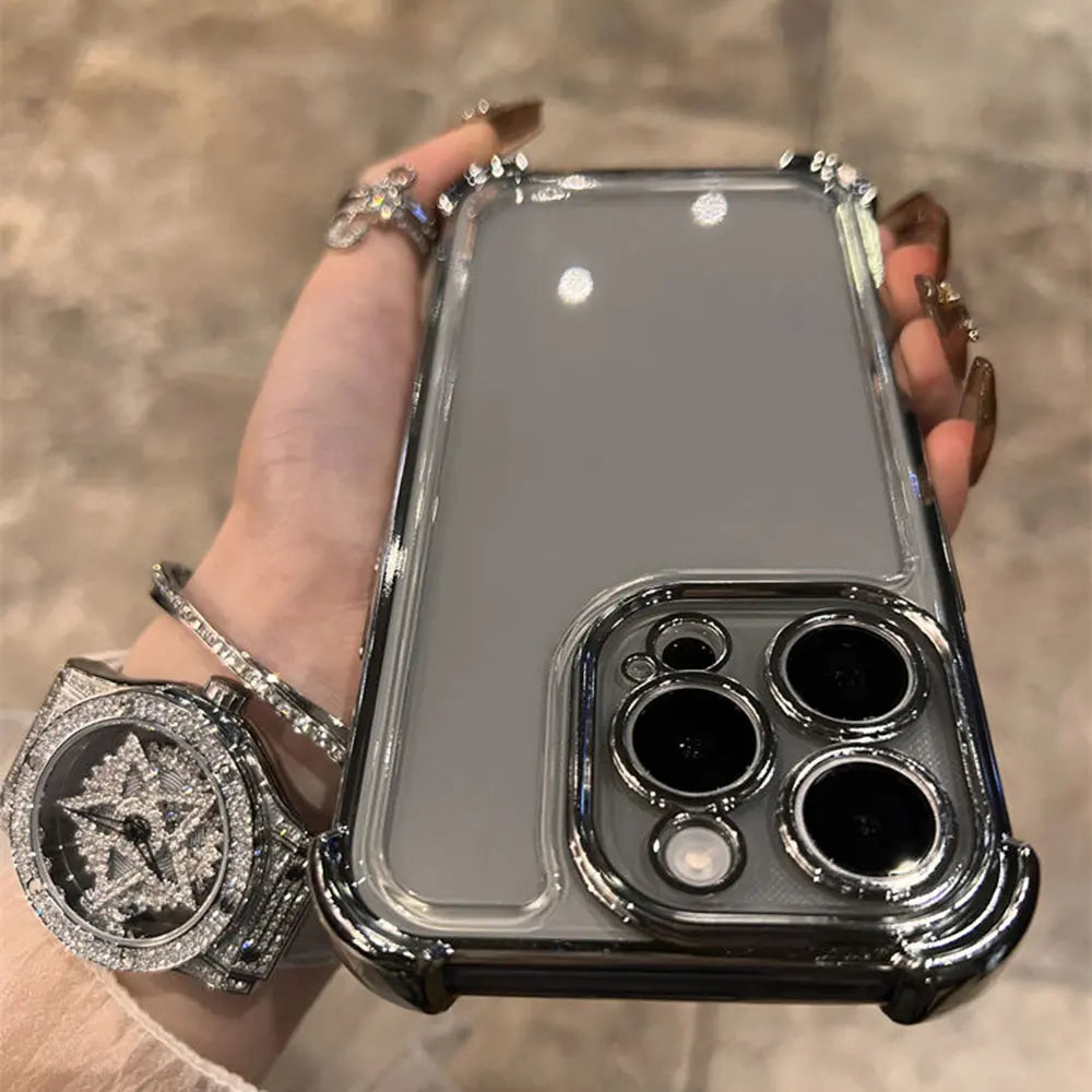 Hot Dragon Ball Plating Phone Case For iPhone 17 17e 16e 16 15 14 13 12 11 Pro Max X XR XSMax 7 8 Mini Air Plus Anti-Fall