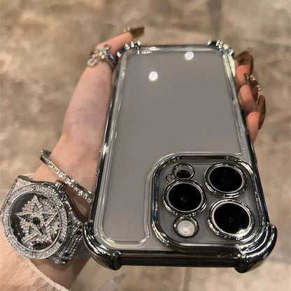 Hot Dragon Ball Plating Phone Case For iPhone 17 17e 16e 16 15 14 13 12 11 Pro Max X XR XSMax 7 8 Mini Air Plus Anti-Fall