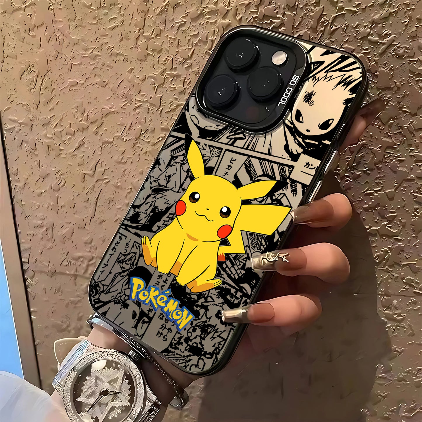 Cartoon Phone Case For PokemonS iPhone 16 15 14 13 12 11 Pro Max X XR XSMAX 8 7 Plus Candy Matte Shockproof Back Cover