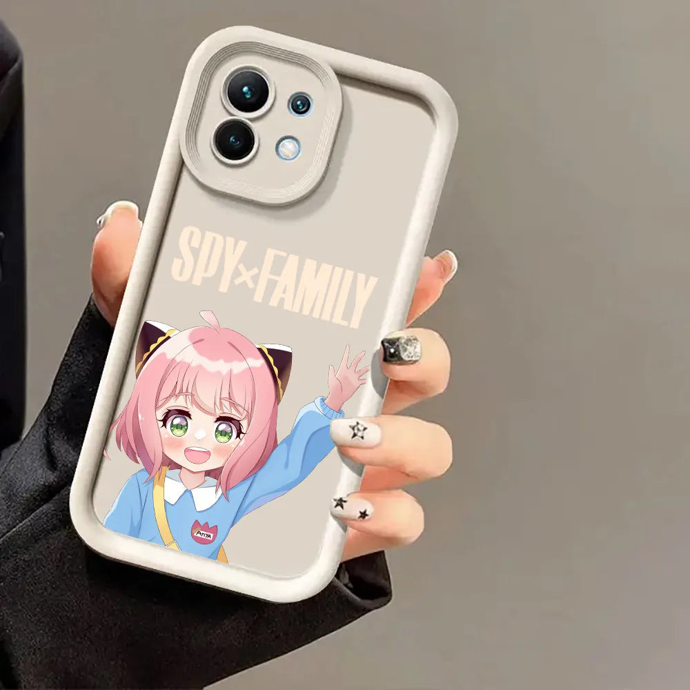 Cartoon Kawaii Spy X Family Anime Phone Case for Xiaomi 13T 14T 15T 17T Pro 15 Ultra Poco M7 M8 F8 F7 X6 X7 X8 17 Pro Max Cover