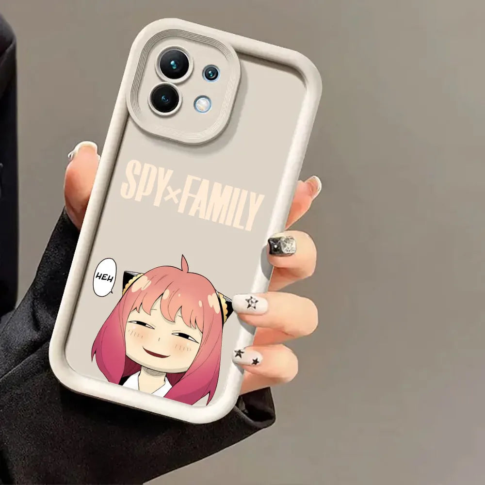 Cartoon Kawaii Spy X Family Anime Phone Case for Xiaomi 13T 14T 15T 17T Pro 15 Ultra Poco M7 M8 F8 F7 X6 X7 X8 17 Pro Max Cover